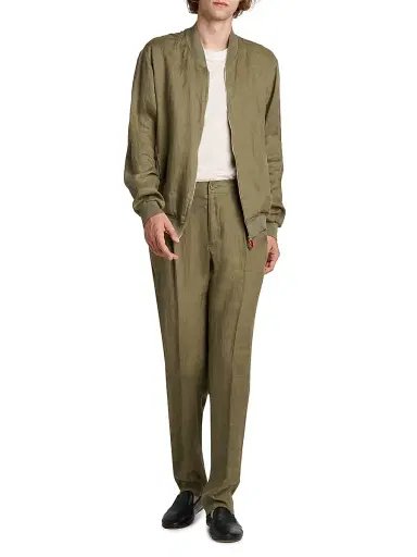 Kiton Men's Pahoa Linen Jacket - Khaki - Size 46 | Thumbnail 2 Kiton Men's Pahoa Linen Jacket - Khaki - Size 46 | Thumbnail 2