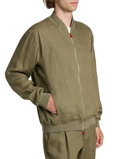 Kiton Men's Pahoa Linen Jacket - Khaki - Size 46 | Thumbnail 6 Kiton Men's Pahoa Linen Jacket - Khaki - Size 46 | Thumbnail 6
