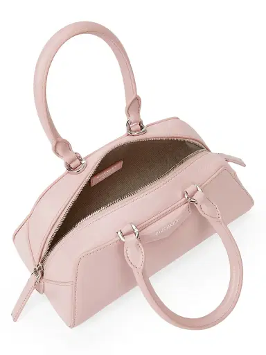 Givenchy Women's Mini Antigona East-West Top Handle Bag in Box Leather - Baby Pink | Thumbnail 4 Givenchy Women's Mini Antigona East-West Top Handle Bag in Box Leather - Baby Pink | Thumbnail 4