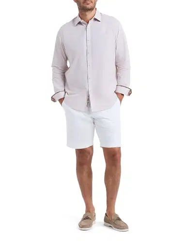 Robert Graham Men's Avondale Chambray Cotton Shirt | Thumbnail 2