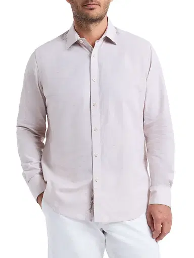 Robert Graham Men's Avondale Chambray Cotton Shirt | Thumbnail 3