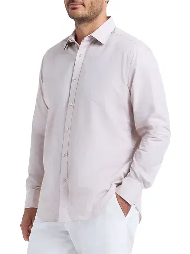 Robert Graham Men's Avondale Chambray Cotton Shirt | Thumbnail 4