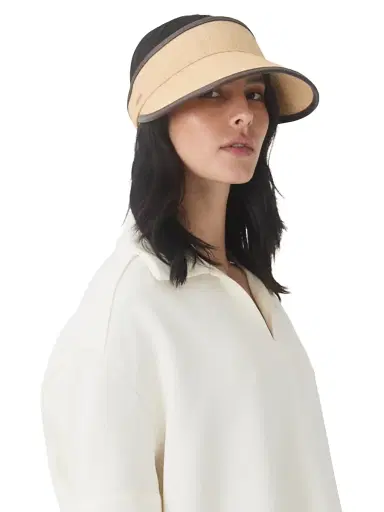 Eugenia Kim Women's Cruise Micky Raffia Visor | Thumbnail 2 Eugenia Kim Women's Cruise Micky Raffia Visor | Thumbnail 2