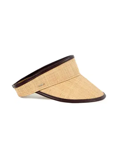Eugenia Kim Women's Cruise Micky Raffia Visor | Thumbnail 1 Eugenia Kim Women's Cruise Micky Raffia Visor | Thumbnail 1