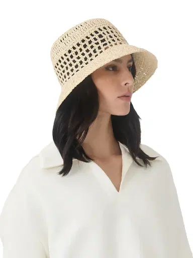 Eugenia Kim Women's Cruise Jonah Open-Knit Paper Bucket Hat | Thumbnail 3 Eugenia Kim Women's Cruise Jonah Open-Knit Paper Bucket Hat | Thumbnail 3