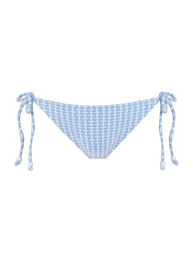 Shoshanna Women's Geo Text Triangle Bikini Bottom - Marina Optic
