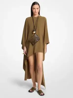 Michael Kors Collection Silk Crepe de Chine Asymmetric Caftan | Thumbnail 2