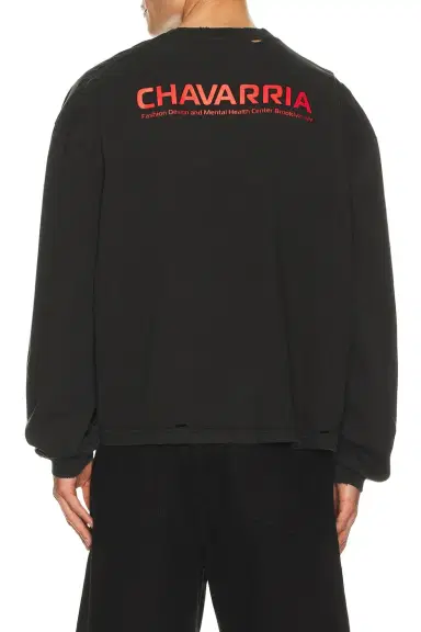 Willy Chavarria Crisis Counseling Longsleeve Buffalo Tee | Thumbnail 2