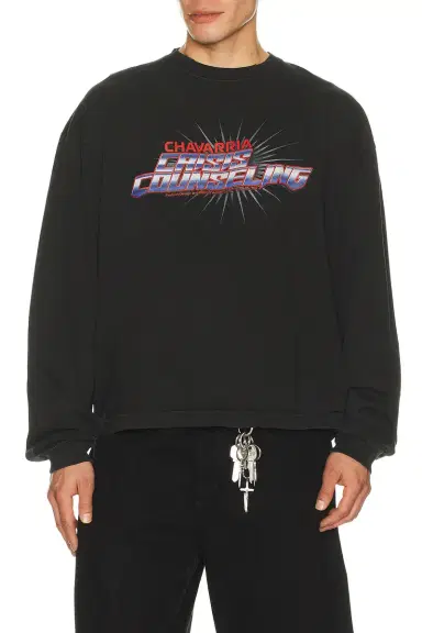 Willy Chavarria Crisis Counseling Longsleeve Buffalo Tee | Thumbnail 1