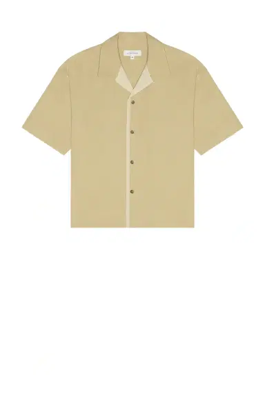 LE 17 SEPTEMBRE Open Collar Short Sleeve Shirt | Thumbnail 6