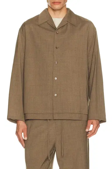 LE 17 SEPTEMBRE Double Layered Open Collar Shirt | Thumbnail 3