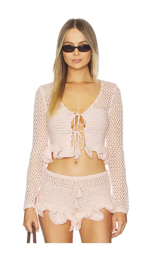 Lovers and Friends Blake Open Knit Cardigan