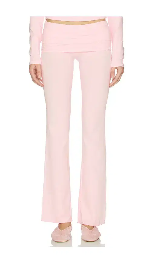 Cotton Jersey Foldover Pant