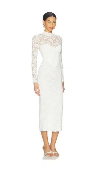 Bardot Carmen Lace Corset Midi Dress | Thumbnail 2
