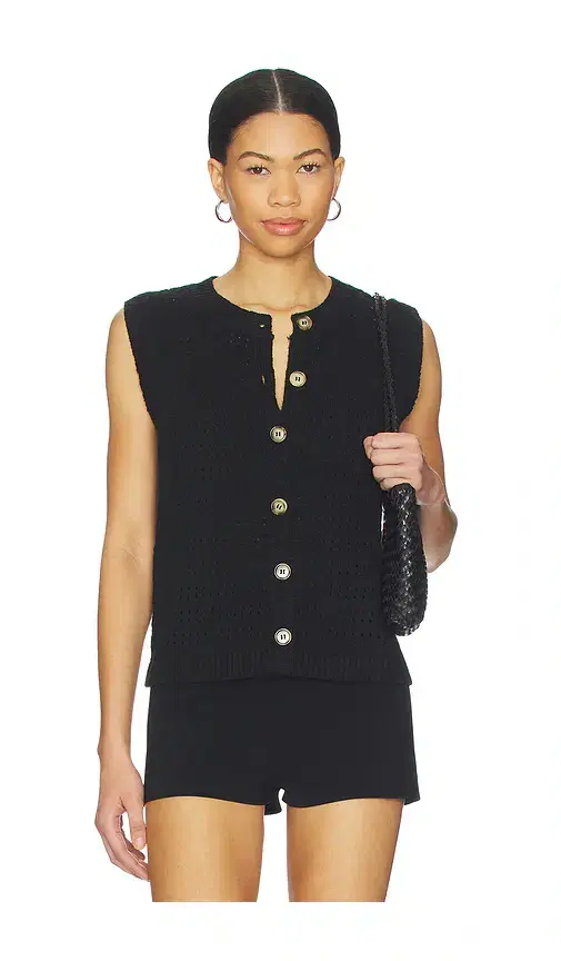 Sanctuary Pointelle Shell Top