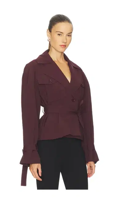 LAMARQUE Quinn Cropped Trench Coat | Thumbnail 2 LAMARQUE Quinn Cropped Trench Coat | Thumbnail 2