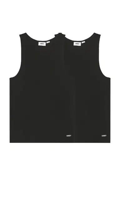 Obey 2 Pack Standard Rib Tank | Thumbnail 1 Obey 2 Pack Standard Rib Tank | Thumbnail 1