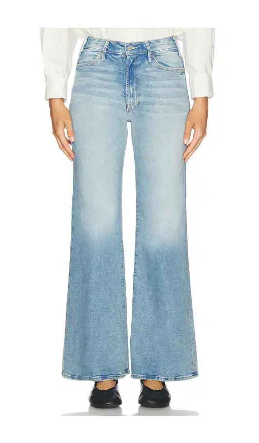 MOTHER Lil Petite Hustler Roller Sneak Jeans