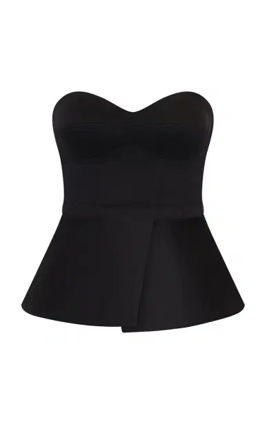 ANDRES OTALORA Nos Reconocemos Strapless Stretch-Cotton Top | Thumbnail 1