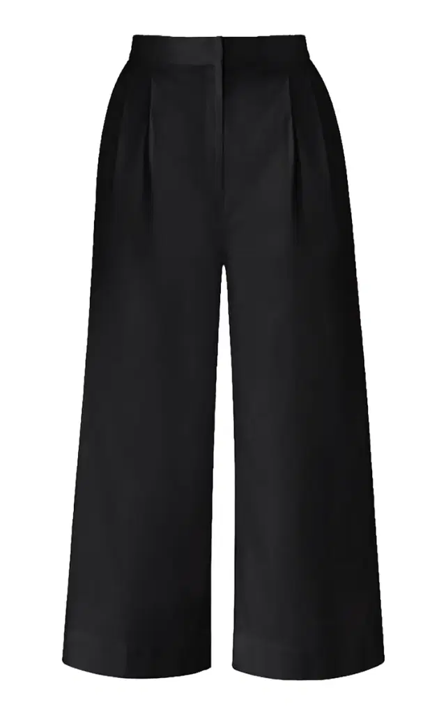 ANDRES OTALORA Te Pienso Stretch-Cotton Culotte Pants