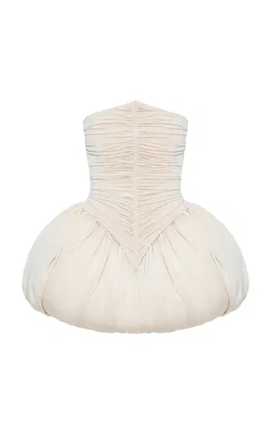 BALYKINA Clara Ruched Bubble Mini Dress | Thumbnail 3