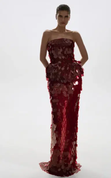 BALYKINA Sequined Corset Top | Thumbnail 2