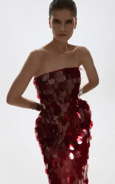 BALYKINA Sequined Corset Top | Thumbnail 4