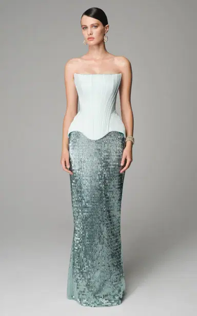 BALYKINA Sequined Maxi Skirt | Thumbnail 2