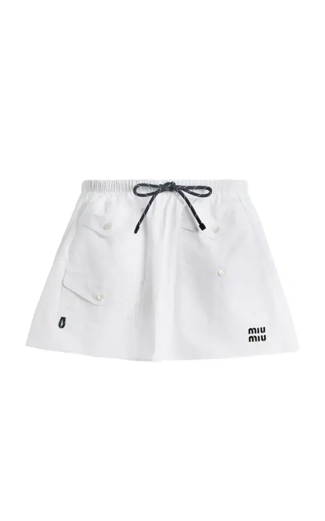 Cotton-Poplin Mini Skirt