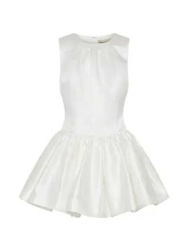 NICHOLAS Women's Karina Satin Minidress - Ivory - Size 12 | Thumbnail 1