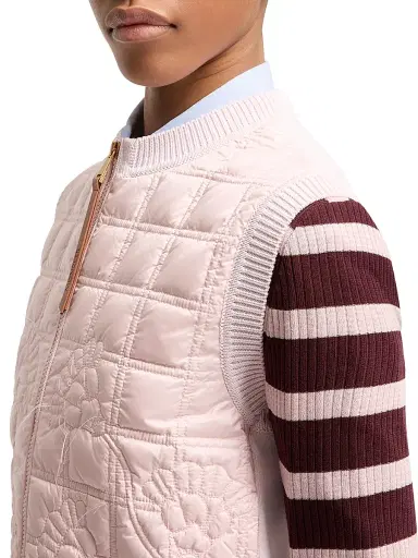 Moncler Women's Puffer Vest in Cotton - Light Pink - Size Medium | Thumbnail 4 Moncler Women's Puffer Vest in Cotton - Light Pink - Size Medium | Thumbnail 4