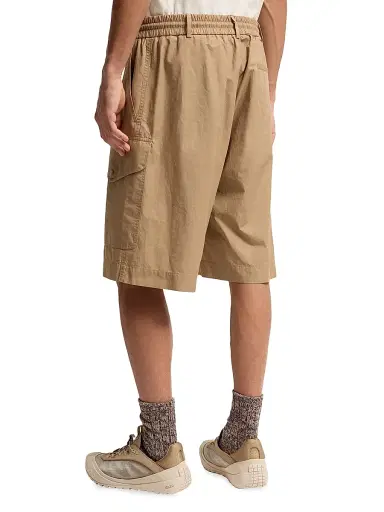 Moncler Men's Shorts in Cotton Poplin - Beige - Size Medium | Thumbnail 3 Moncler Men's Shorts in Cotton Poplin - Beige - Size Medium | Thumbnail 3