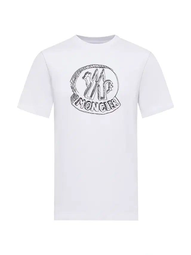 Moncler Men's Crewneck T-Shirt in Cotton - White