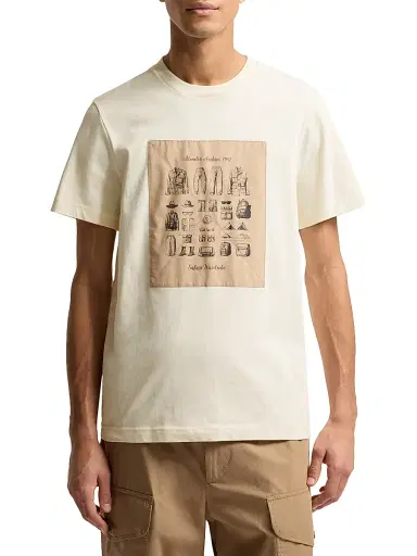 Moncler Men's Crew Neck T-Shirt in Cotton - White | Thumbnail 2