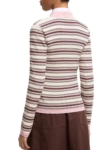 Moncler Women's Polo Shirt in Cotton - Size Medium | Thumbnail 3