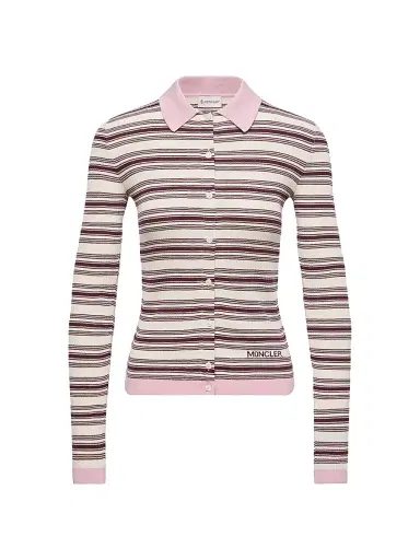 Moncler Women's Polo Shirt in Cotton - Size Medium | Thumbnail 1