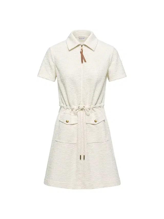 Women's Dress in Bouclé - White