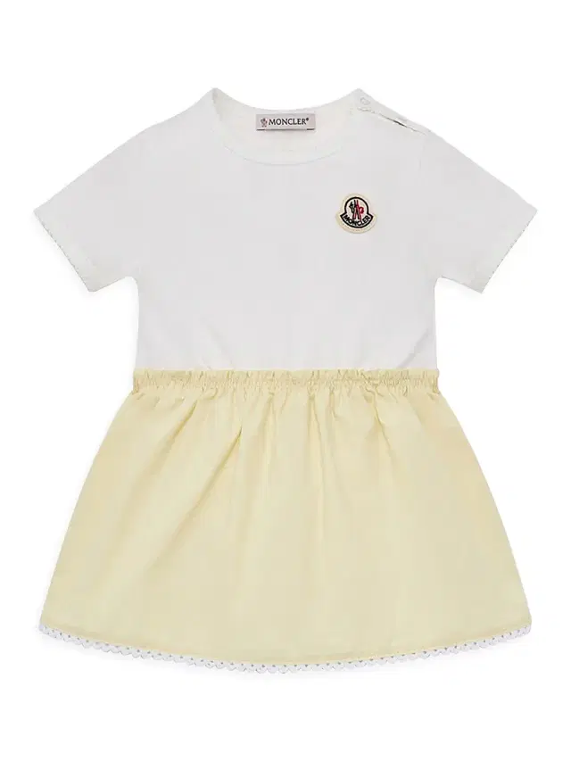 Baby Girl's & Little Girl's Dress in Cotton Blend - Off White Yellow