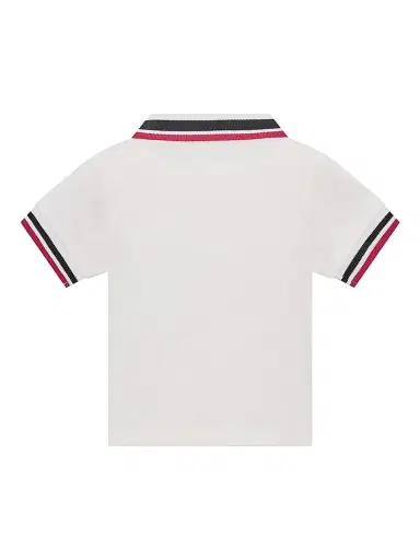Moncler Baby Boy's & Little Boy's Polo Shirt in Cotton Piquet - White | Thumbnail 2 Moncler Baby Boy's & Little Boy's Polo Shirt in Cotton Piquet - White | Thumbnail 2