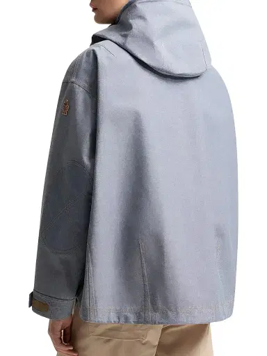 Moncler Grenoble Women's Beziers Jacket in Chambray - Powder Blue - Size Small | Thumbnail 3