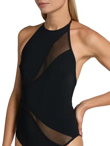 Zimmermann Women's Wanderlust Spliced Mesh Swimsuit - Black | Thumbnail 5 Zimmermann Women's Wanderlust Spliced Mesh Swimsuit - Black | Thumbnail 5