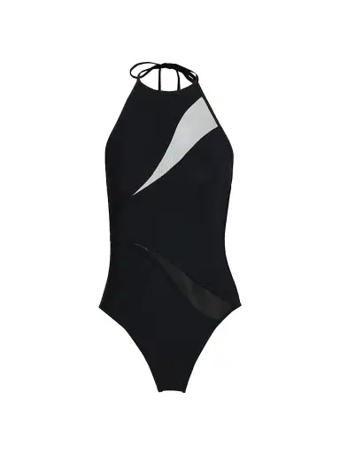Zimmermann Women's Wanderlust Spliced Mesh Swimsuit - Black | Thumbnail 1 Zimmermann Women's Wanderlust Spliced Mesh Swimsuit - Black | Thumbnail 1