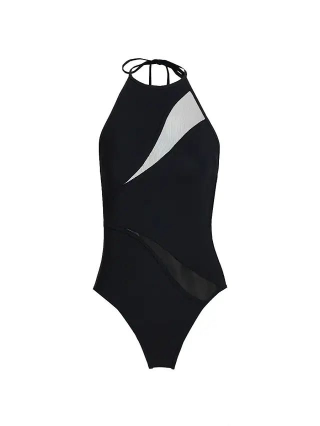 Zimmermann Women's Wanderlust Spliced Mesh Swimsuit - Black