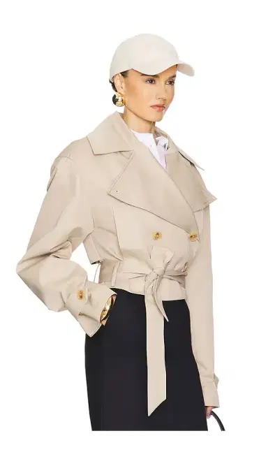 Helsa Oversized Cropped Trench | Thumbnail 2 Helsa Oversized Cropped Trench | Thumbnail 2