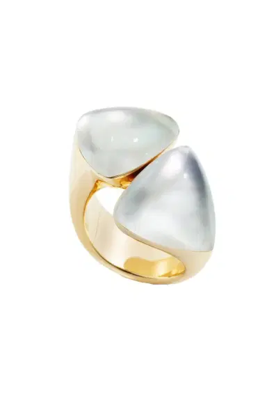 Vhernier Rock Crystal Pearl Freccia Ring | Thumbnail 1
