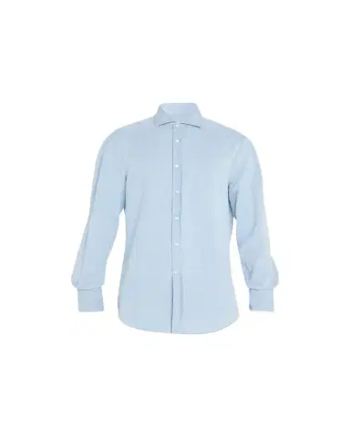 Brunello Cucinelli Men's Denim Sport Shirt | Thumbnail 1
