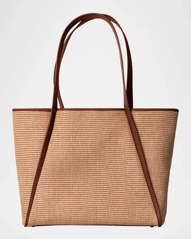 Akris Alexa Medium Raffia Tote Bag | Thumbnail 3