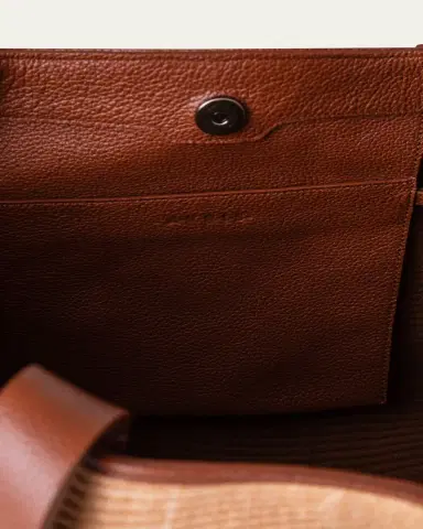 Akris Alexa Medium Raffia Tote Bag | Thumbnail 7