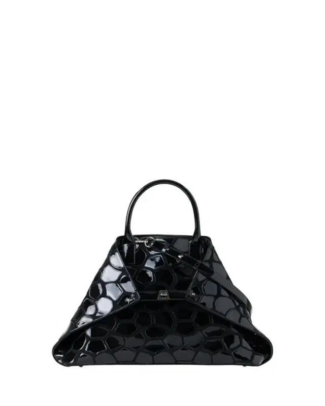 AI Medium Patchwork Leather Top-Handle Bag