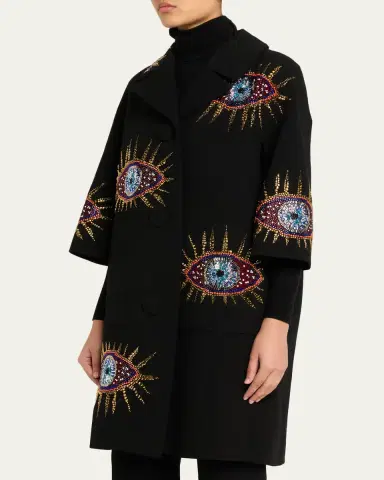 Libertine Nazar Embellished Short-Sleeve Coat | Thumbnail 4 Libertine Nazar Embellished Short-Sleeve Coat | Thumbnail 4